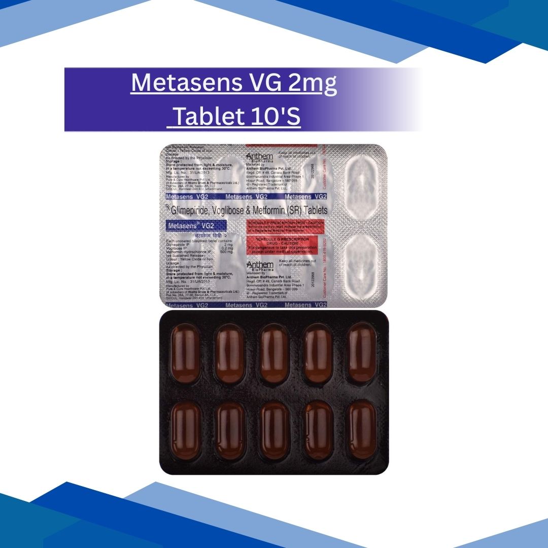 Metasens VG 2mg Tablet 10'S