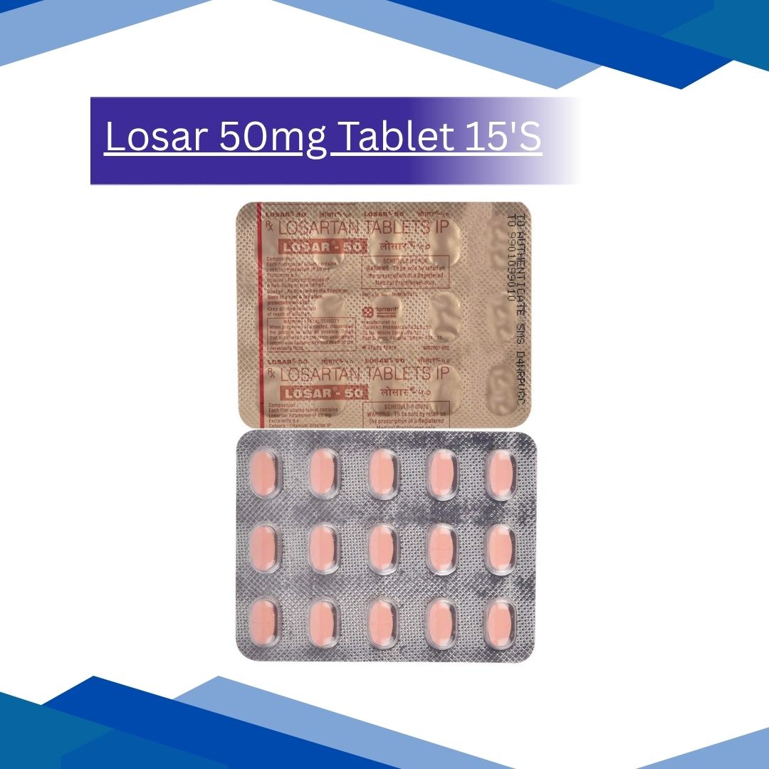 Losar 50 mg Tablet 15's