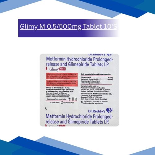 Glimy M 0.5/500mg Tablet 10'S
