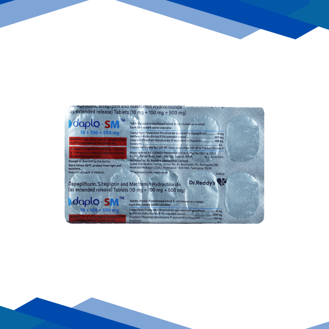 Daplo-SM 10mg/1000mg/100mg