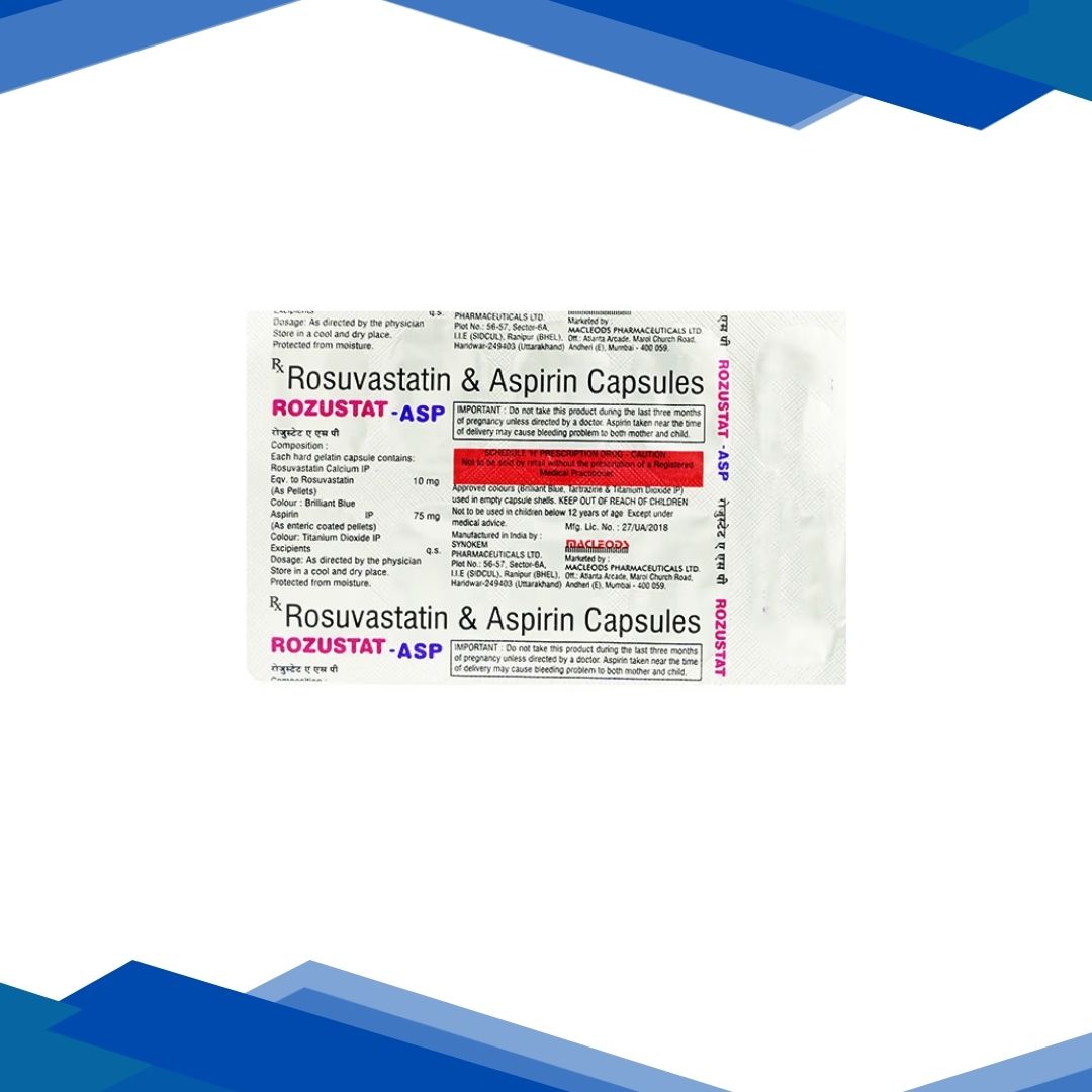 Rozustat Asp 10/75mg Capsule 10'S