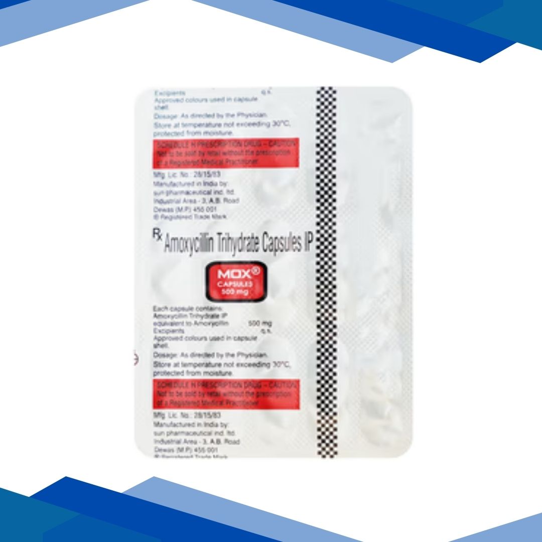 MOX 500mg Capsule 15'S