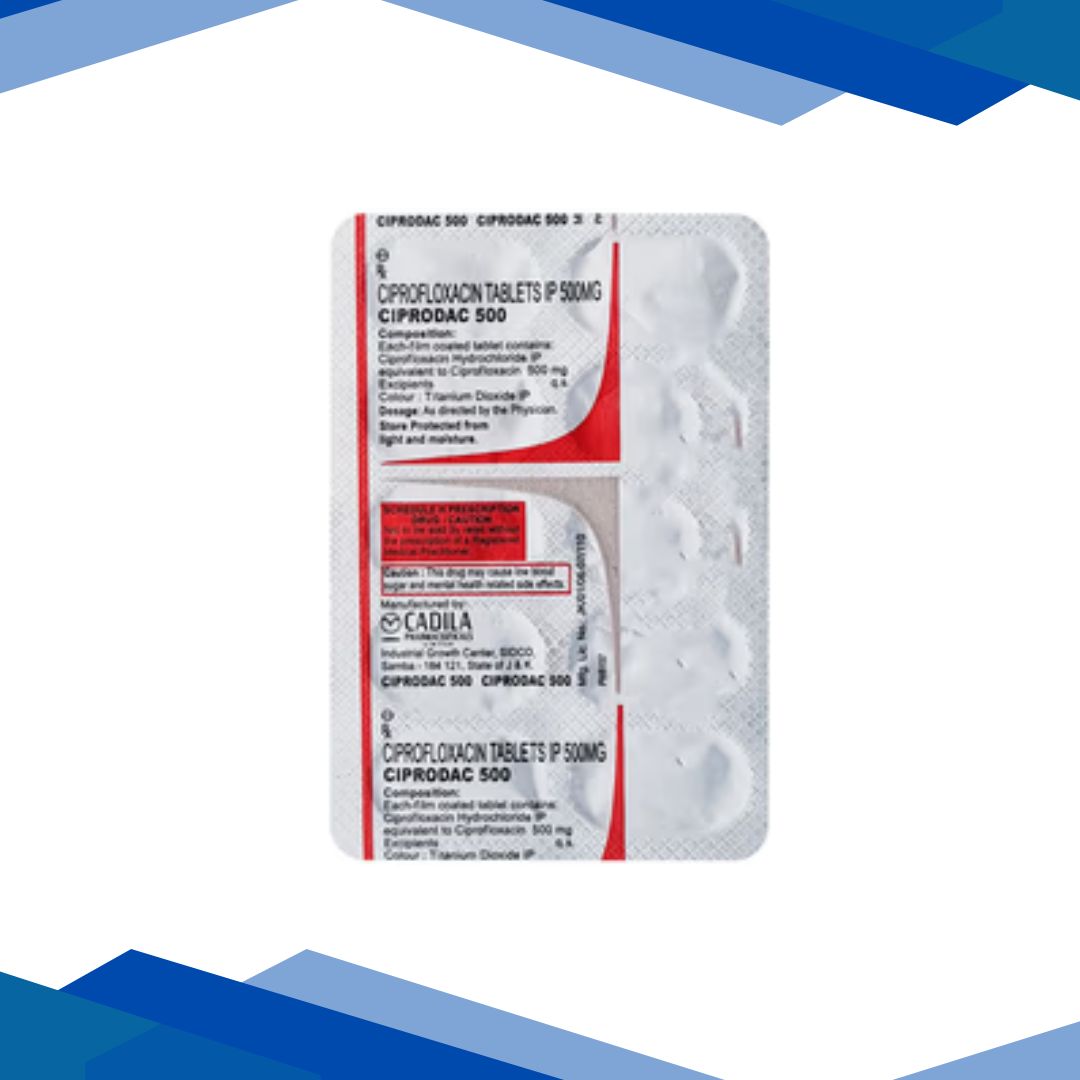 Ciprodac 500mg Tablet 10'S