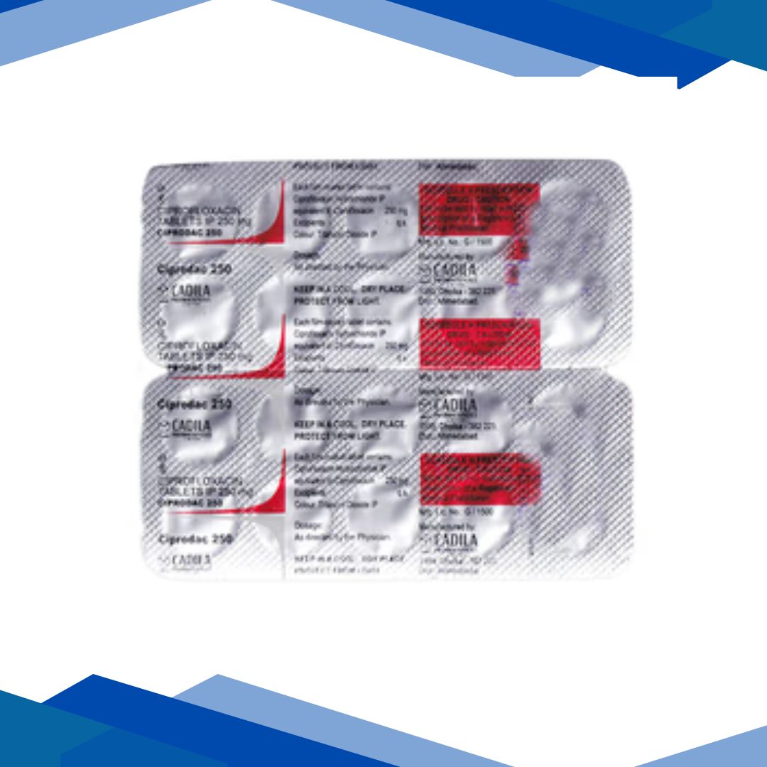 Ciprodac 250mg Tablet 10'S