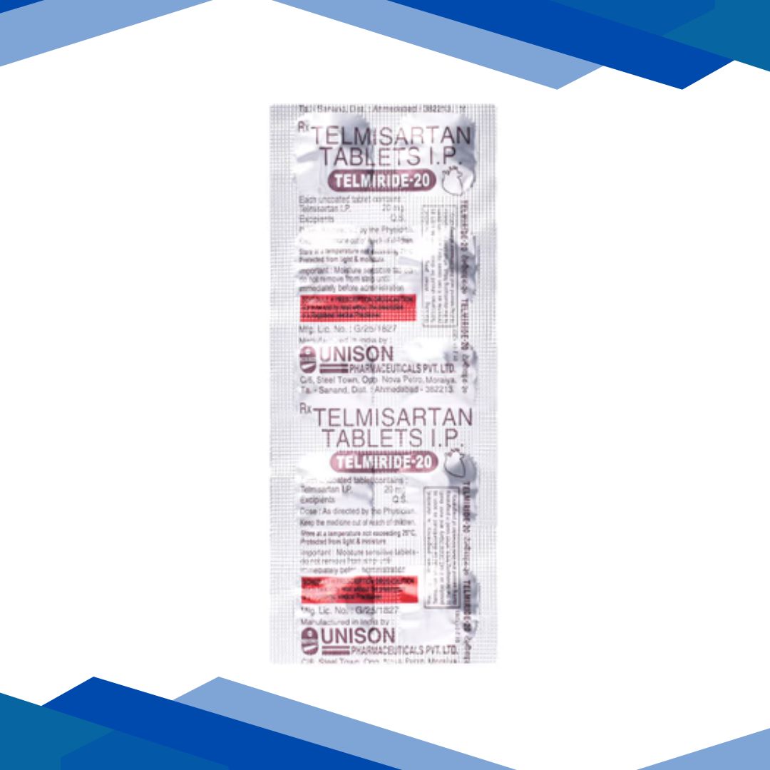 Telmiride 20mg Tablet 10'S