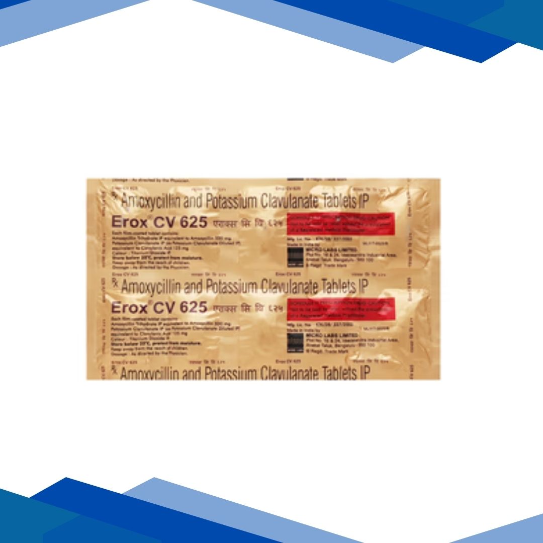 Erox CV 625mg Tablet 10'S