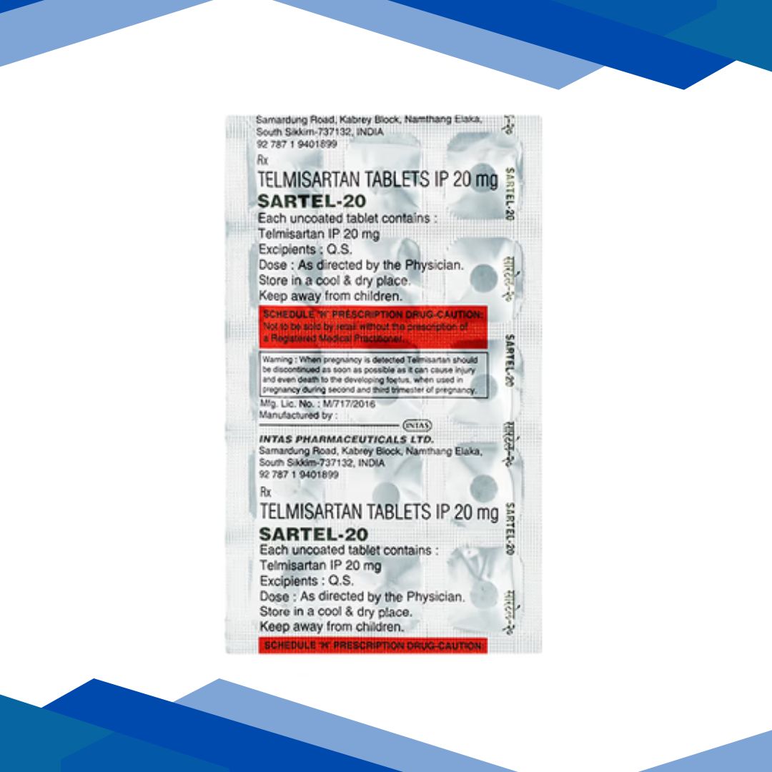 Sartel 20mg Tablet 15'S