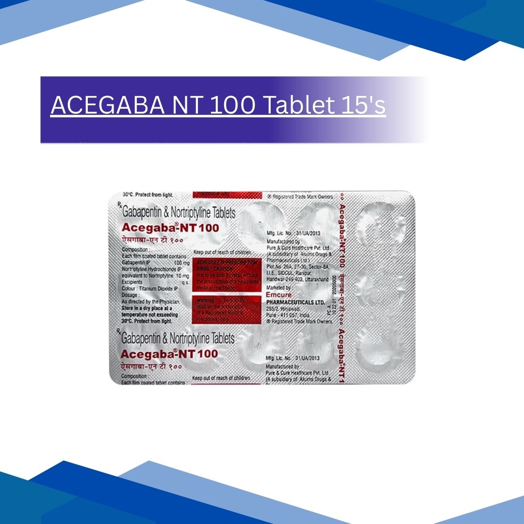 ACEGABA NT 100 Tablet 15's