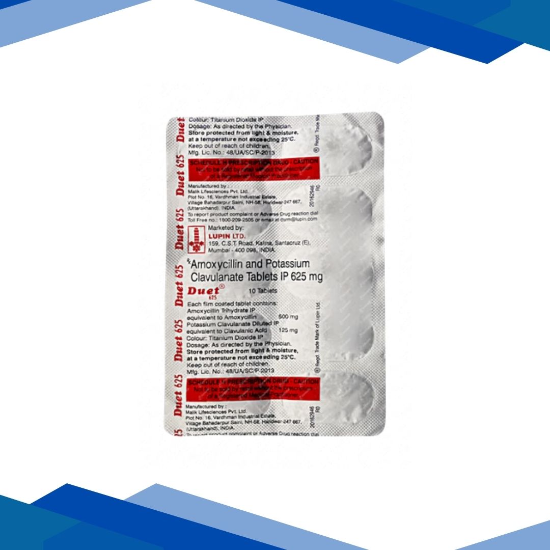 Duet 625mg Tablet 10'S