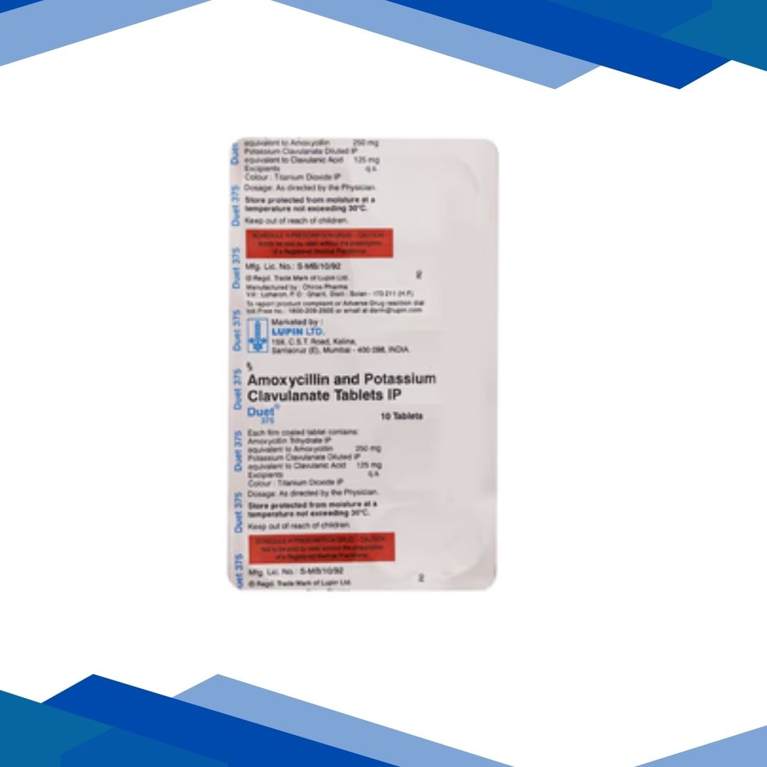 Duet 375mg Tablet 10'S