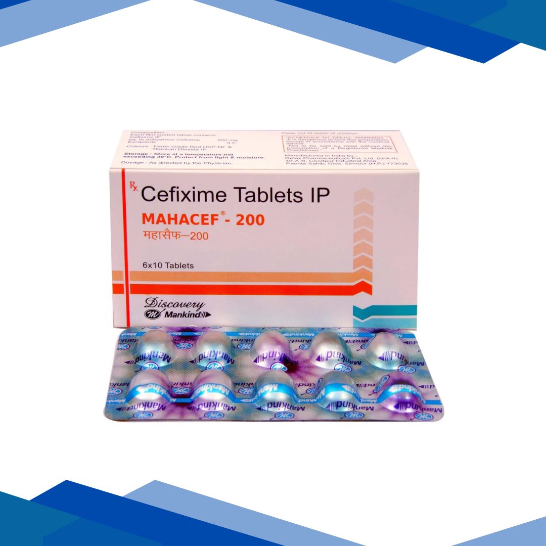 Mahacef 200mg Tablet 10'S