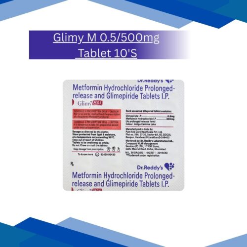 Glimy M 0.5/500mg Tablet 10'S