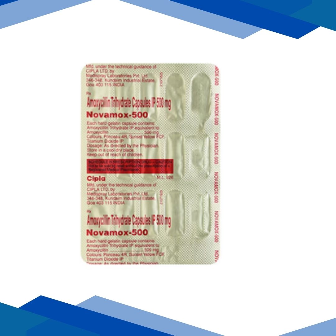 Novamox 500mg Capsule 15'S