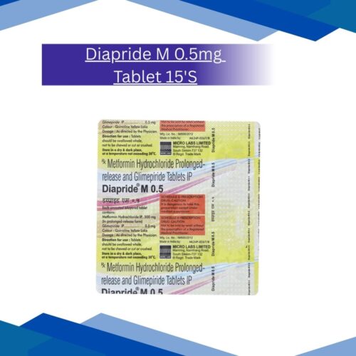 Diapride M 0.5mg Tablet 15'S