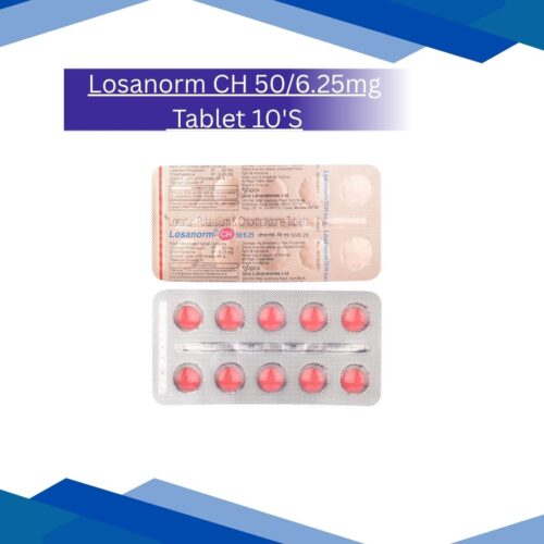 Losanorm CH 50/6.25 mg Tablet 10's