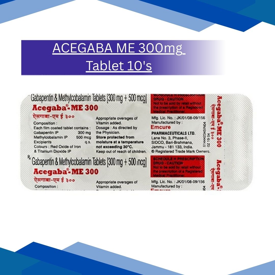 ACEGABA ME 300mg Tablet 10's
