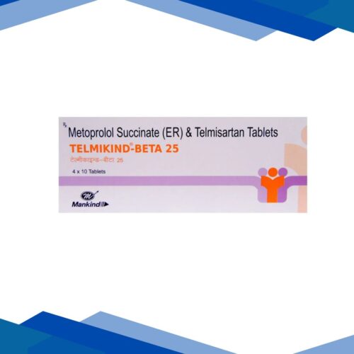 Telmikind Beta 25mg Tablet 10'S
