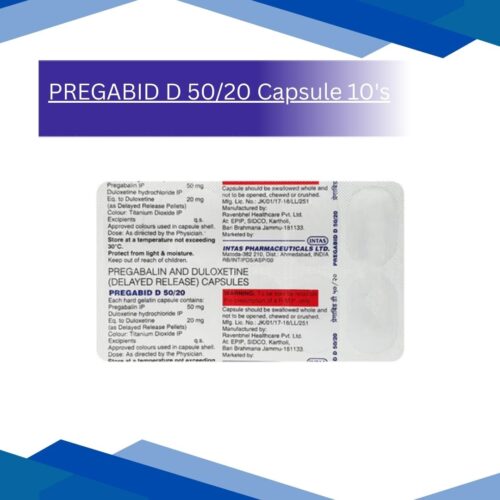 PREGABID D 50/20 Capsule 10's