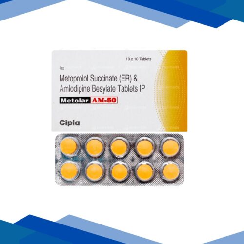 Metolar AM 50mg Tablet 10'S