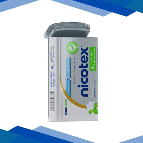 NICOTEX 4MG SUGAR FREE MINT PLUS FLAVOUR Gum 44's