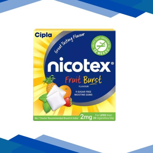 Nicotex 2 mg Sugar Free Nicotine Gums - Fruit Burst 9's