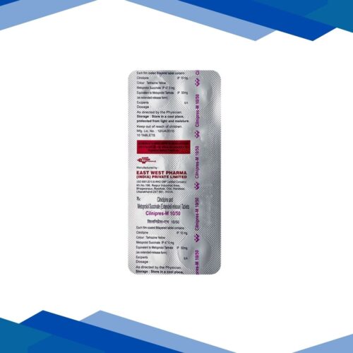 CILNIPRES M 10/50 Tablet 10's