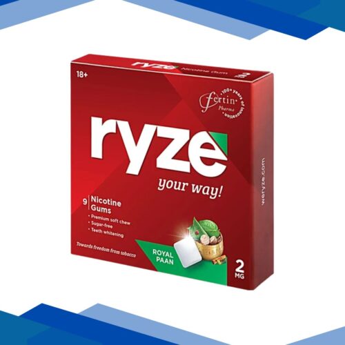 Ryze 2 mg Nicotine Gums - Royal Paan 9's
