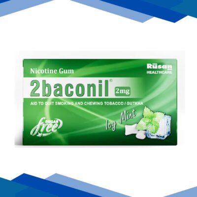 2baconil Icy Mint 2 mg Chew Gum 10's