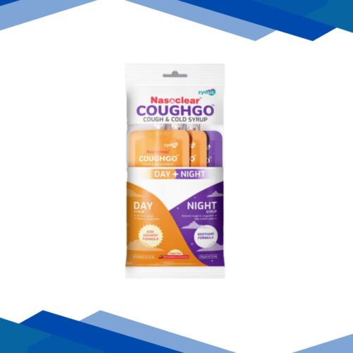 NASOCLEAR COUGHGO DAY + NIGHT SUGAR FREE STRAWBERRY FLAVOUR Syrup 3X10ml