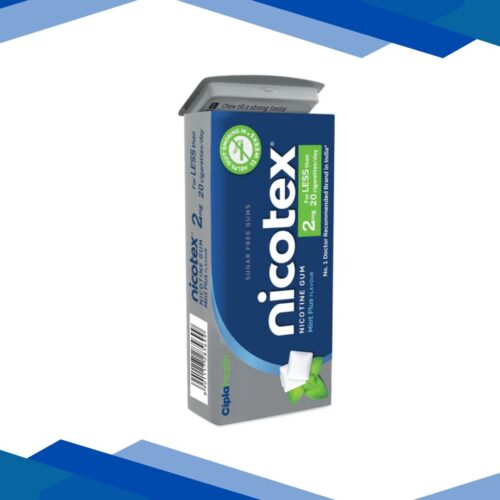Nicotex 2 mg Sugar Free Chew Gum - Mint Plus Flavour 44's