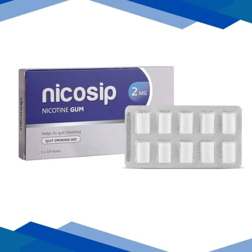 NICOSIP SUGAR FREE MINT FLAVOUR 2mg Gum 10's