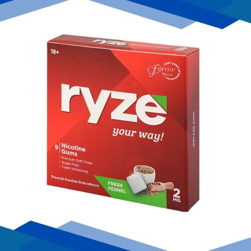 Ryze 2 mg Nicotine Gums - Fresh Fennel 9's