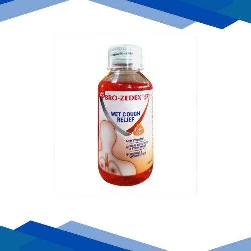 BRO ZEDEX SF NEW SUGAR FREE WET COUGH RELIEF Syrup 100ml