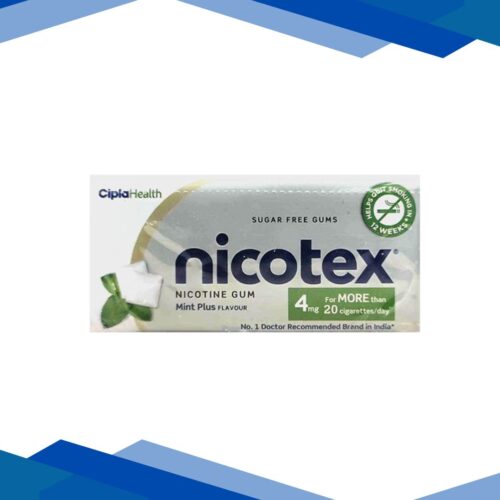 NICOTEX 4MG SUGAR FREE MINT PLUS FLAVOUR Gum 30's
