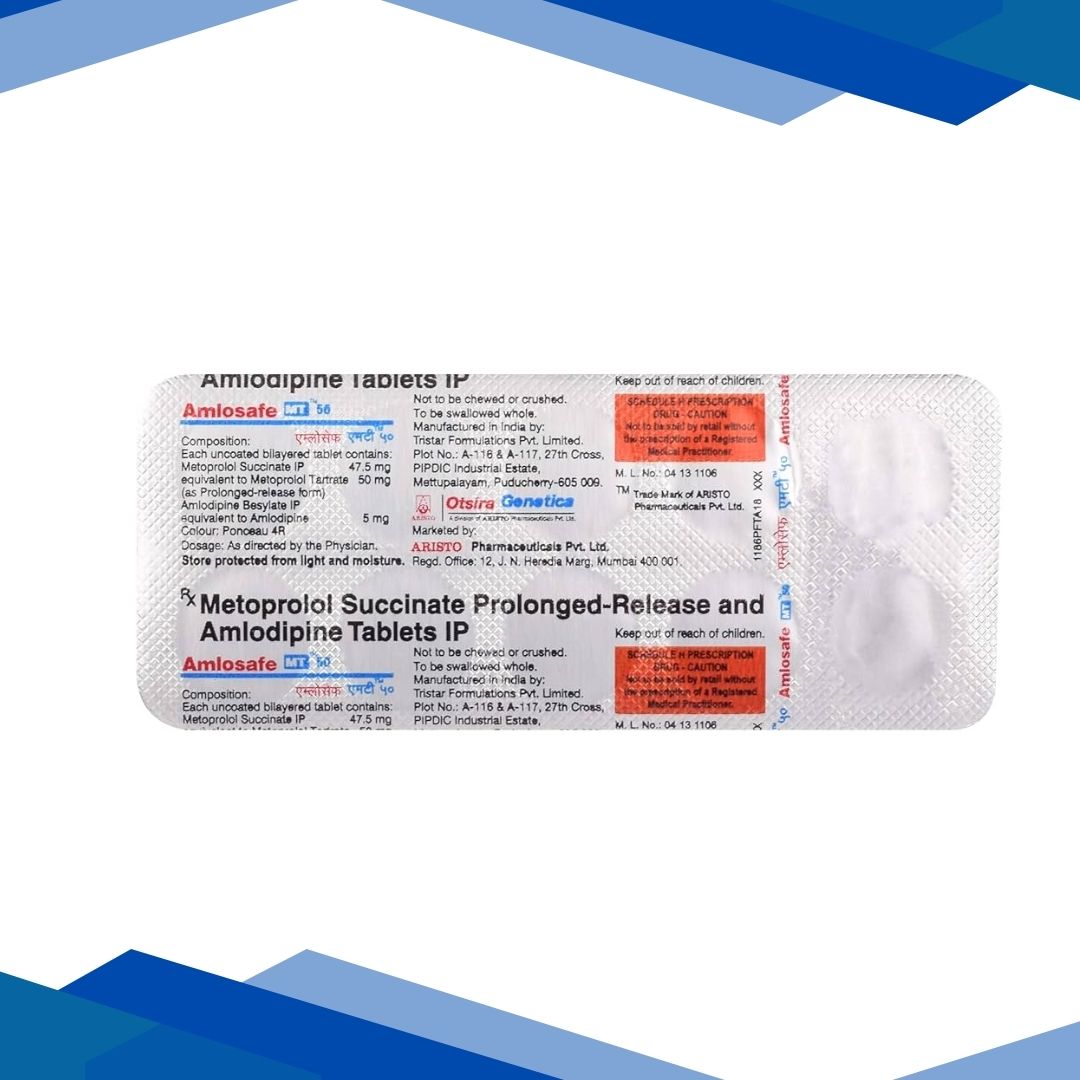 Amlosafe MT 50mg Tablet 10'S