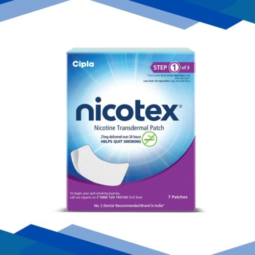 Nicotex Nicotine Transdermal 21 mg Patch 7's