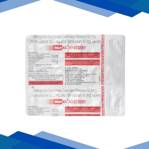 MET XL 3D 50/12.5 Tablet 15's