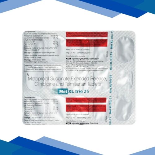 MET XL TRIO 25 Tablet 15's