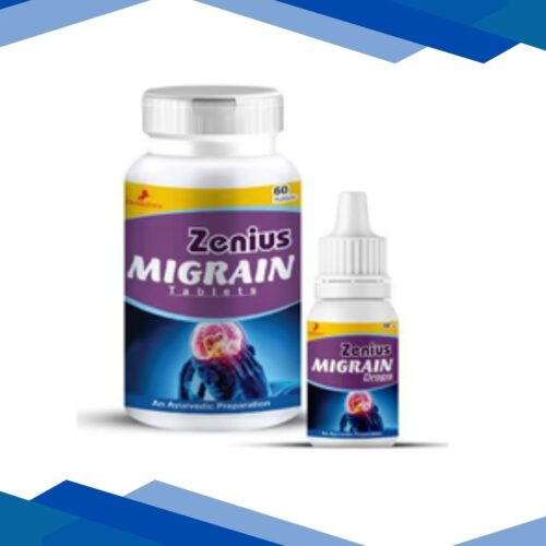 Zenius Migrain Tablet 60's + Migrain Drops 30 ml 1's