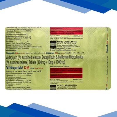 VILDAPRIDE DM 100/10/1000 Tablet 10's