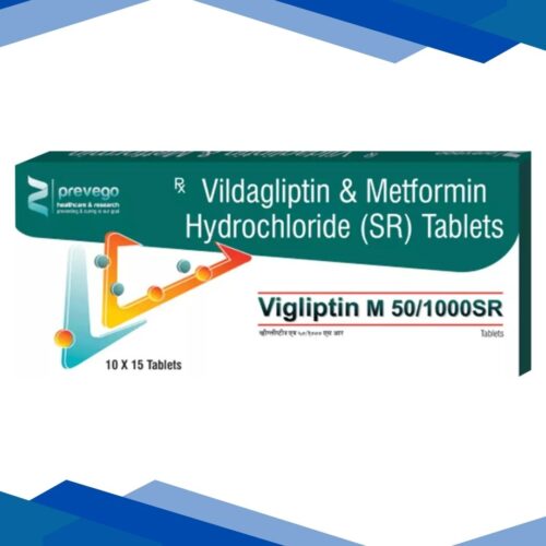 VIGLIPTIN M SR 50/1000 Tablet 15's