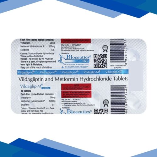 VILDAGLIP M 50/500mg Tablet 10's