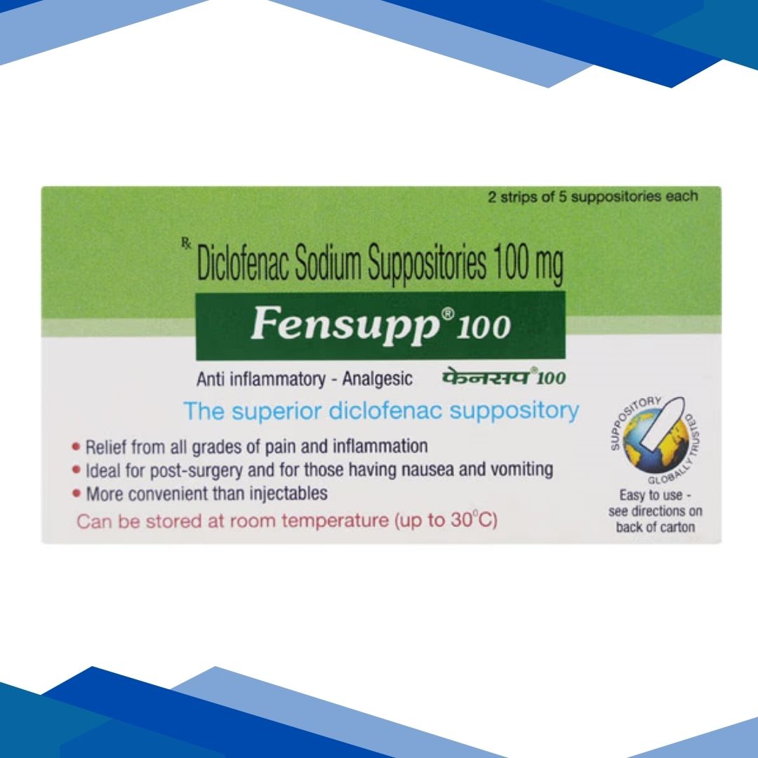 FENSUPP 100mg Suppositories 10's