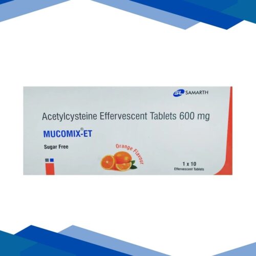 Mucomix ET Sugar Free Orange Flavour Effervescent Tablet 10's