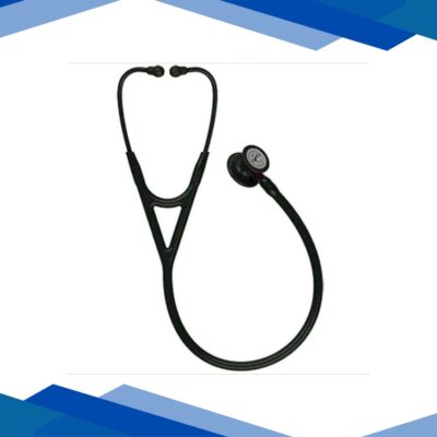 3M Littmann Cardiology IV Stethoscope – Black Chestpiece with Black Tube and Violet Stem (6203)