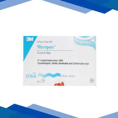 3M Micropore Adhesive Surgical Tape – (1.25 cm X 9.14 m) (1530-0) 24’s