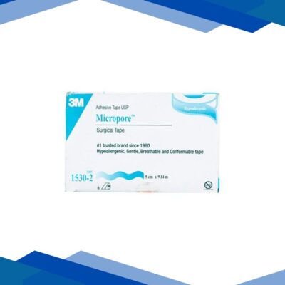 3M Micropore Adhesive Surgical Tape – (5 cm x 9.14 m) (1530-2) 6’s