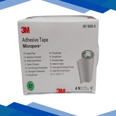3M Micropore Adhesive Surgical Tape (7.5cm x 9.14m) (1530-3) 4’s