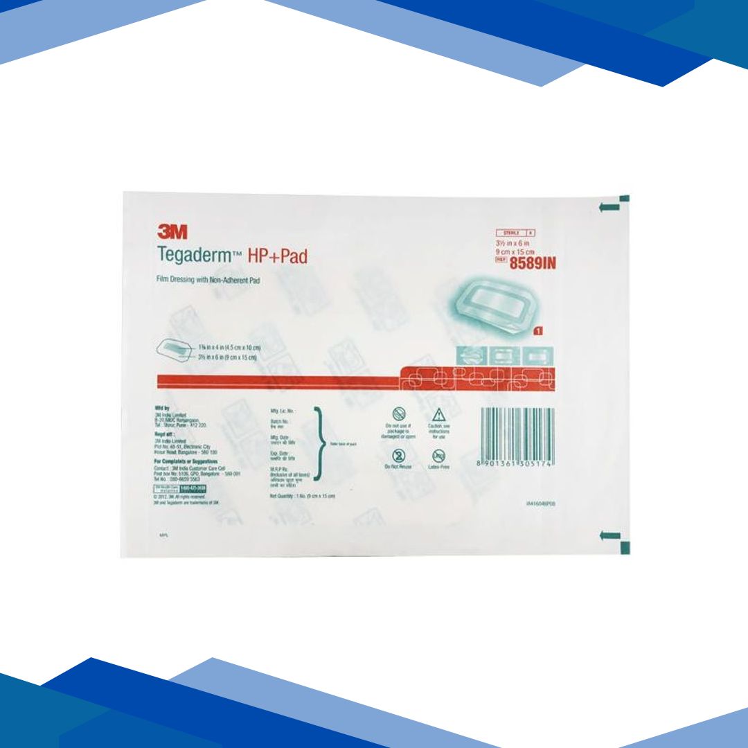 3M Tegaderm HP+Pad Film Dressing (8589IN)