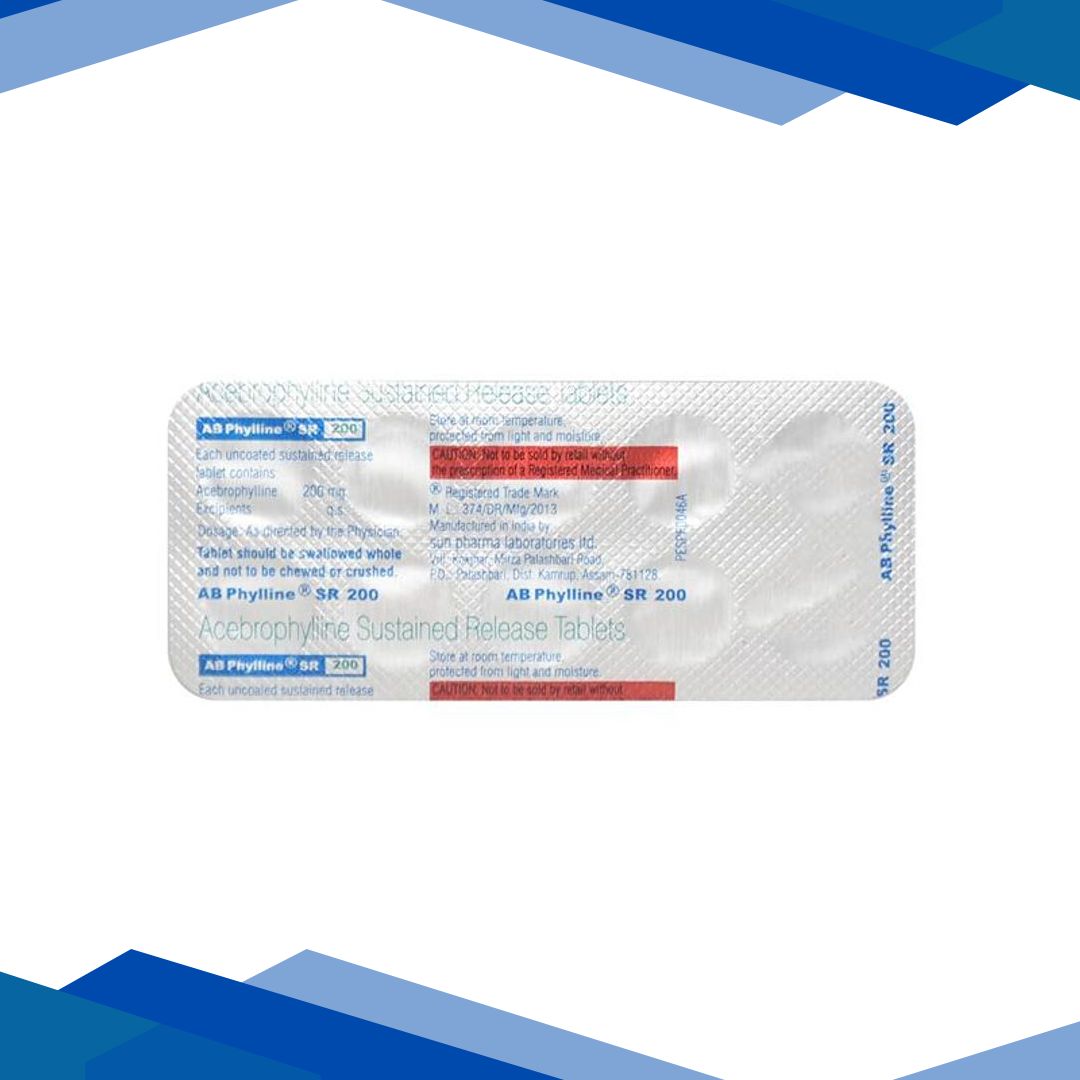 AB Phylline SR 200 Tablet 10’S